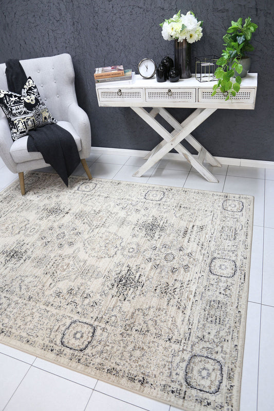 Arya Ziegler Cream Grey Rug