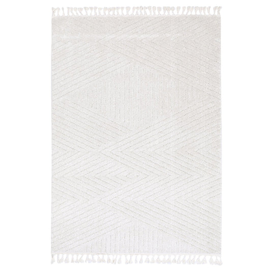 Bilbao Farah Geometric Ivory Rug