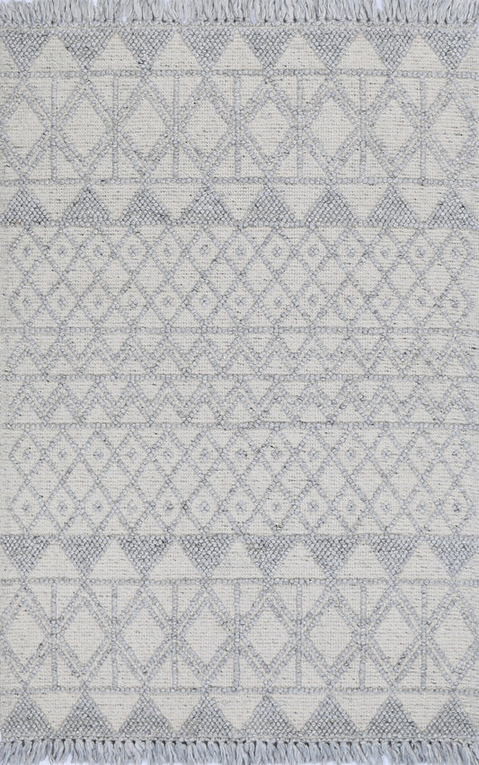 Diego Inca Light Grey Wool Rug