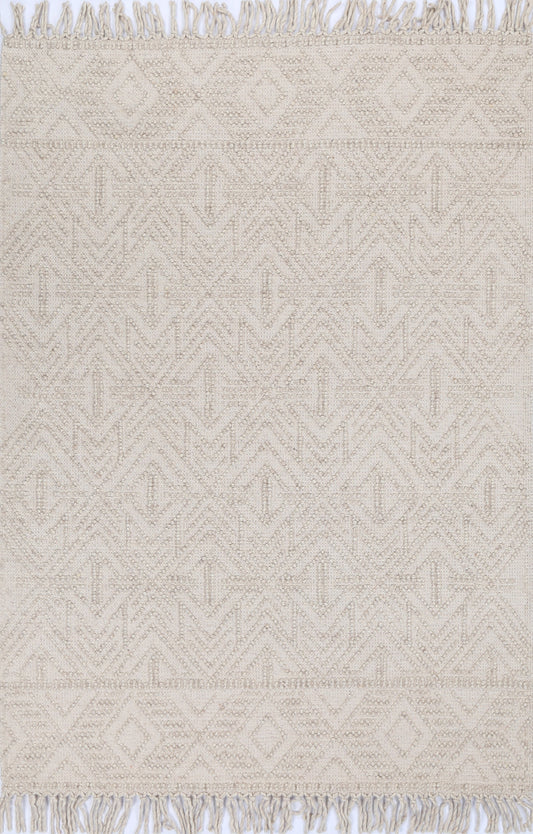 Diego Tribal Beige Wool Rug
