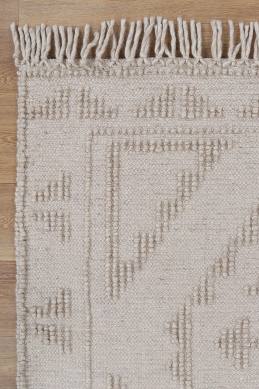 Diego Ornamental Brown Wool Rug
