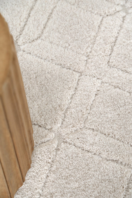 Bilbao Anisa Lattice Cream Rug