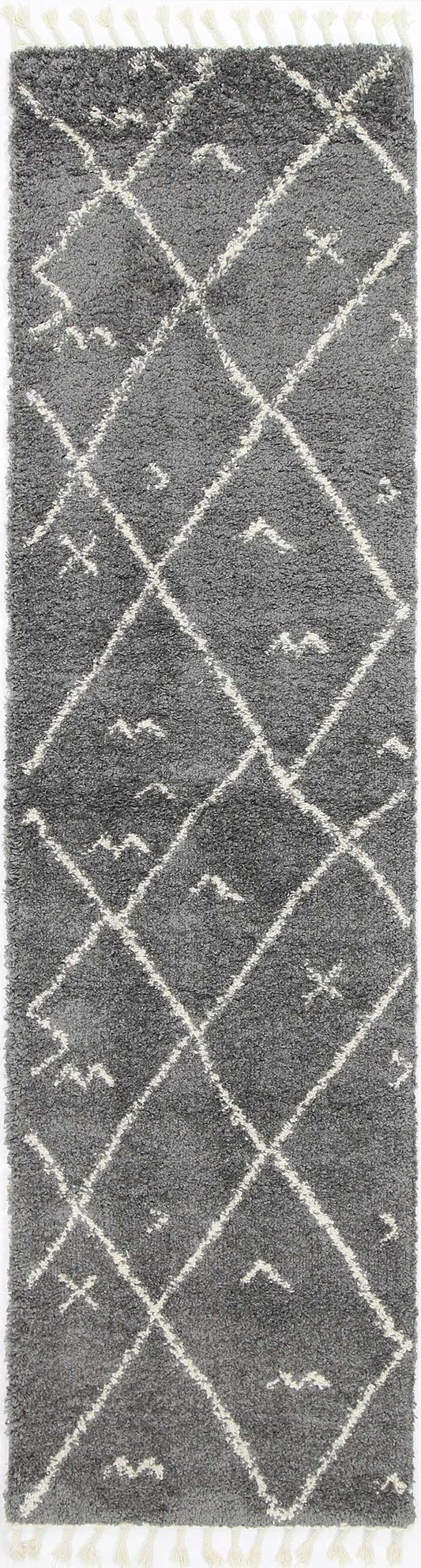 Kasbah Mizzie Tribal Grey Cream Rug