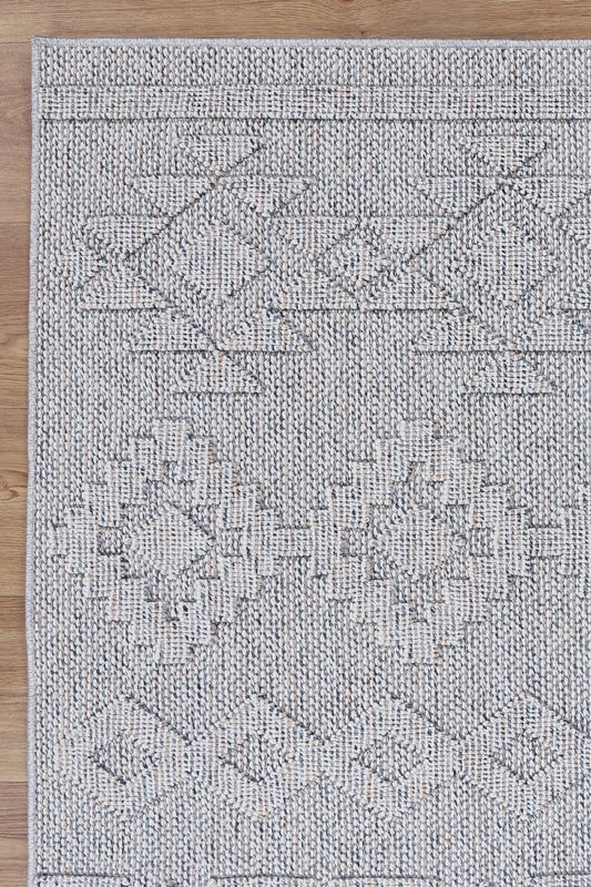 Maldives Tribal Indoor/Outdoor Grey Rug (New landed)