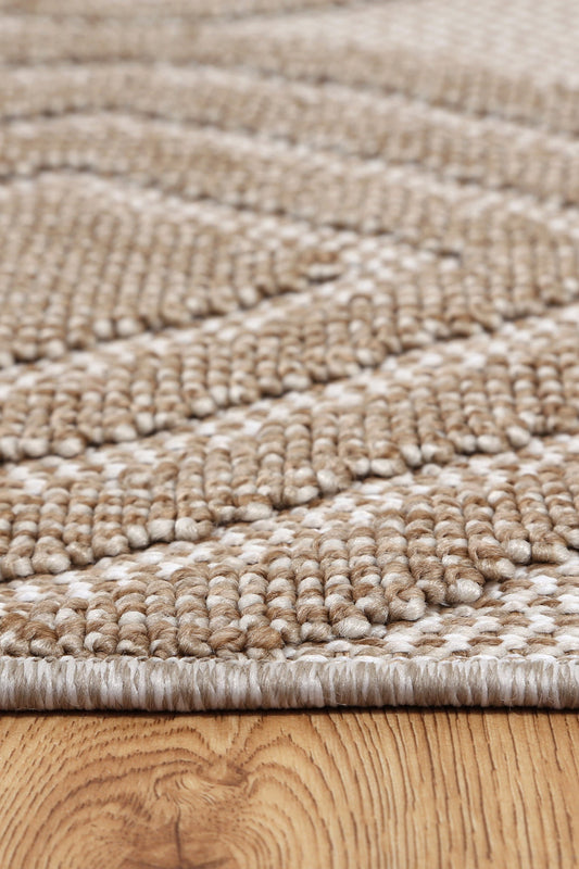 Maldives Modern Indoor/Outdoor Beige Rug (New landed)