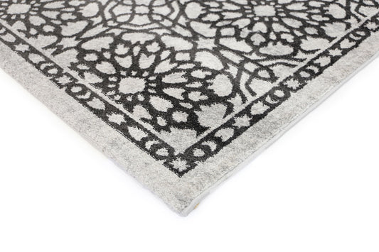Matisse Dark Grey Demask Rug