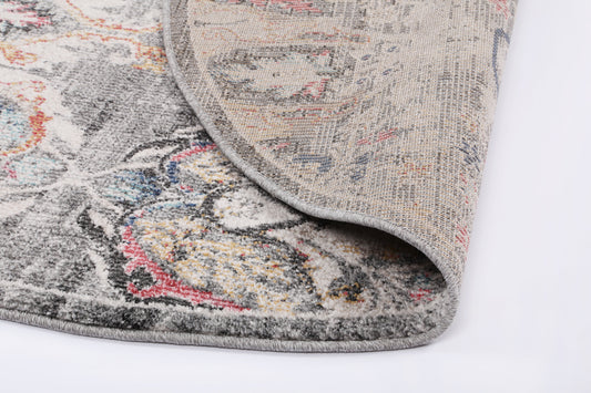 Salsa Lyndurst Transitional Muted Multi Round Rug