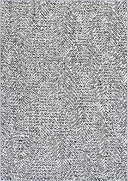 Vanuatu Menapi Ash Geometric Flatweave Rug