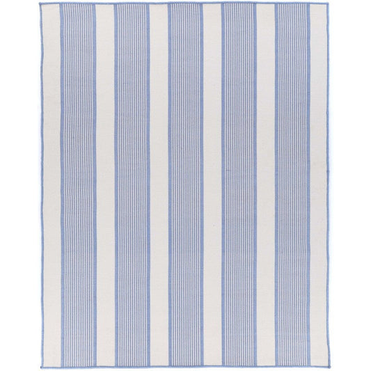 Miami Cornflower Stripe Indoor Outdoor Rug