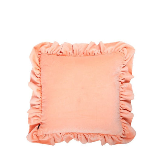 Ruffle Cushion Peach 50x50cm
