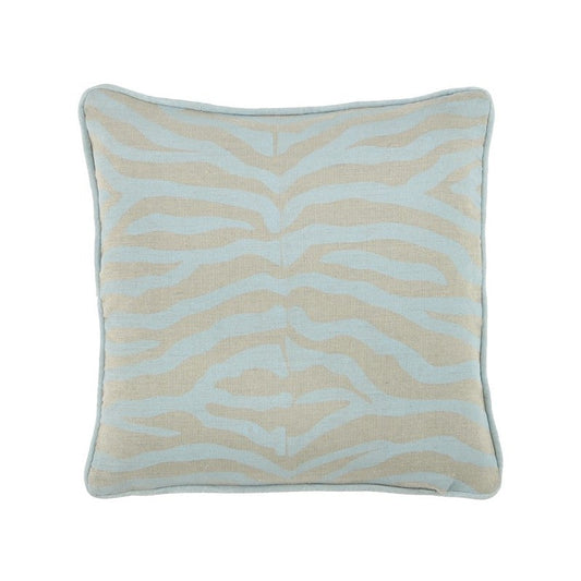 Zebra Cushion Pale Blue 60x60cm