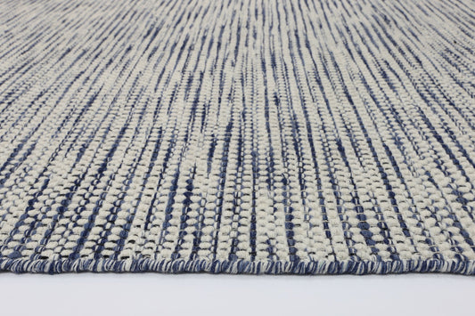Nordic Blue Reversible Wool Rug